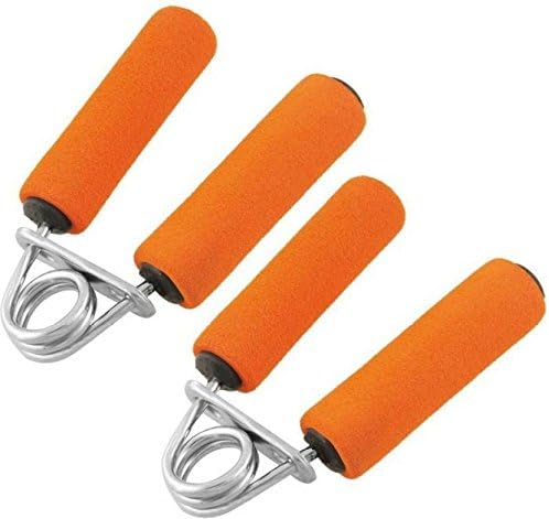 FOOTFIX Gym Indoor Outdoor Fitness Orange Foam Hand Gripper