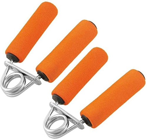 FOOTFIX Gym Indoor Outdoor Fitness Orange Foam Hand Gripper