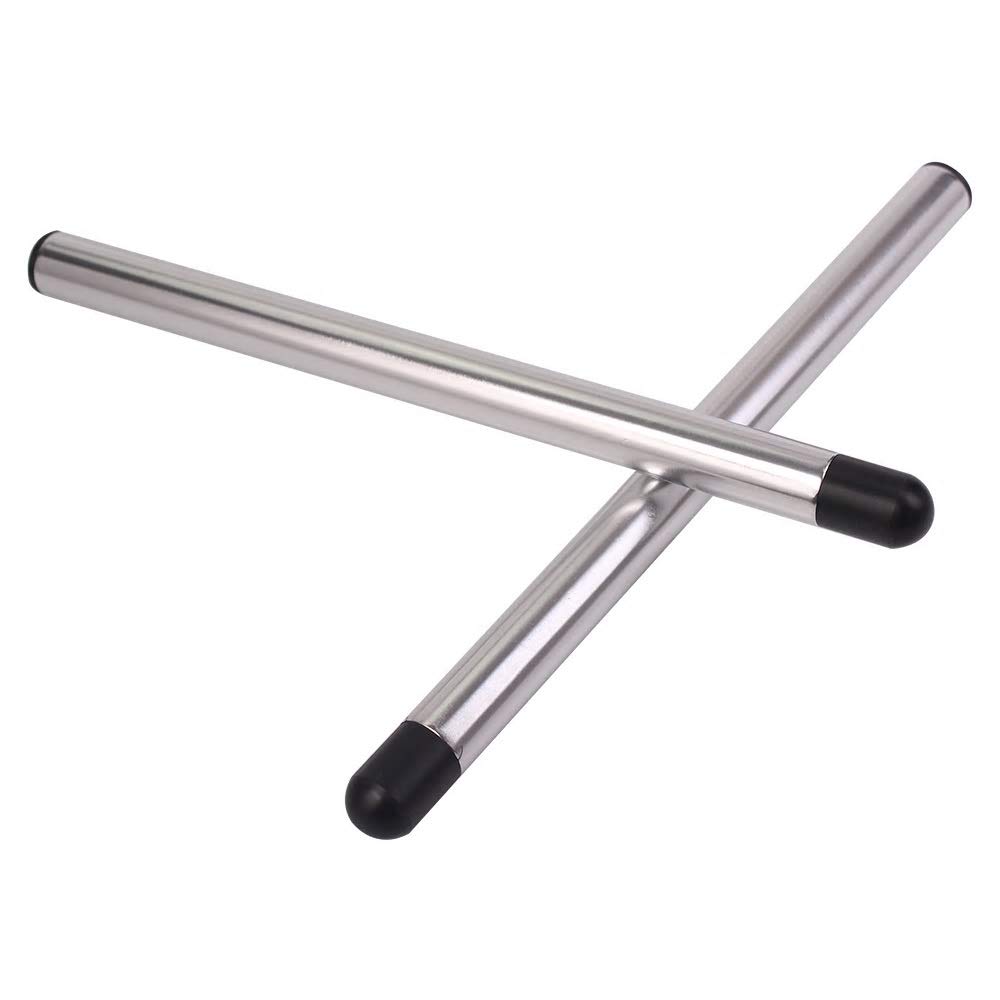 Tube 22mm. de remplacement de guidon de motos pour clip-ons CNC (2 gris)