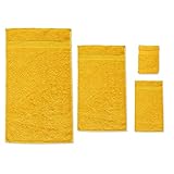  Cotonea Bio-Baumwolle Handtücher Honig Waschhandschuh 16x21 cm