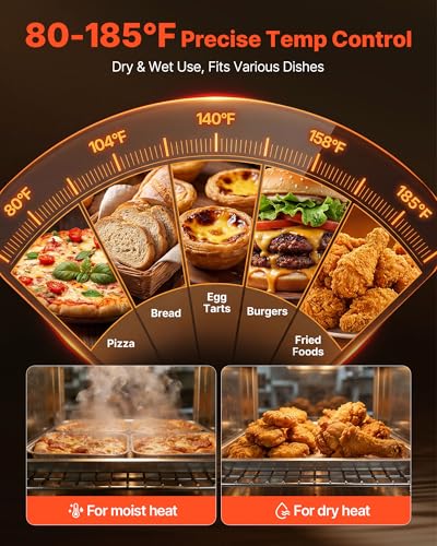 Image of VEVOR Electric Hot Box Food Warmer, 4-Tier Commercial Warming Cabinet with Water Tray, Single-Door and Adjustable Shelves, Stainless Steel Food Warmer Cabinet, for Restaurant, Kitchen, Pizza, Chicken