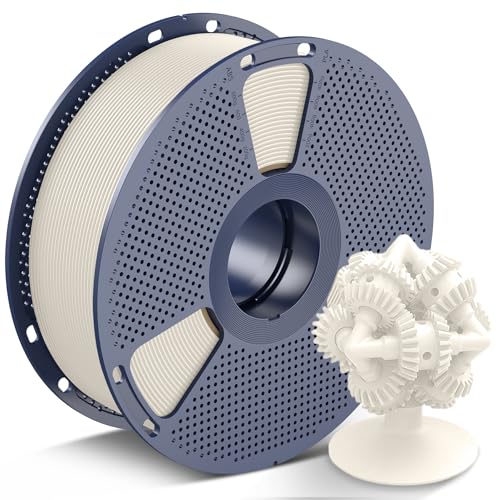 SUNLU ASA Filament 1.75mm Naturfarbe UV Hitzebeständig und Robustes 3D Drucker Filament ASA Ideal für den Druck von Mechanischen Funktionsteilen im Freien Maßgenauigkeit +/- 0.02mm Naturfarbe 1kg