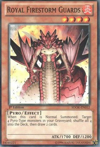 Amazon.com: YU-GI-OH! - Royal Firestorm Guards (SDOK-EN012