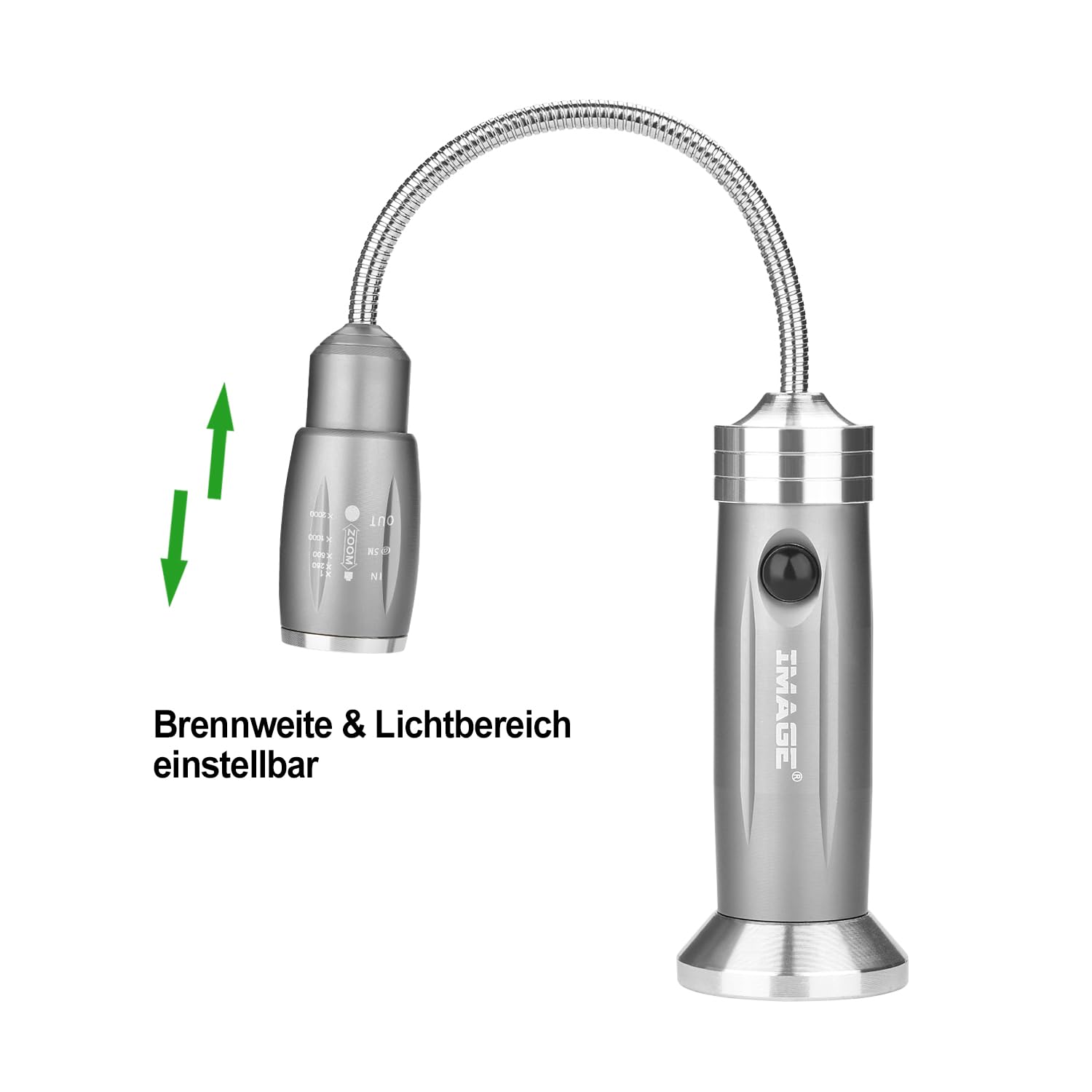IMAGE Lámpara para barbacoa, 2 unidades, magnética, LED, luz de barbacoa giratoria 360°, iluminación para barbacoa, pícnic al aire libre, regalos para hombres, papá, marido, día del padre