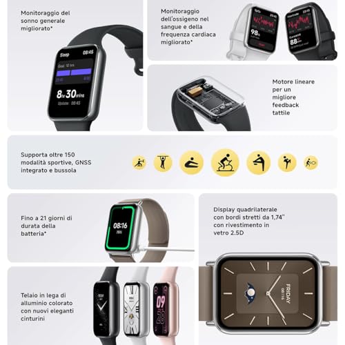 Image of XIAOMI Smart Band 9 Pro Smartband Global Version 1.74 inch Display Blood Oxygen GPS Health Monitoring Fitness Tracker 150+ Sports Mode (Moonlight Silver)