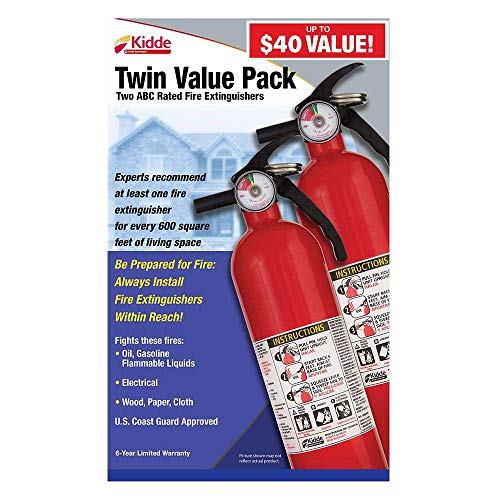 Kidde 1-A:10-B:C Recreational Fire Extinguisher (2-Pack)
