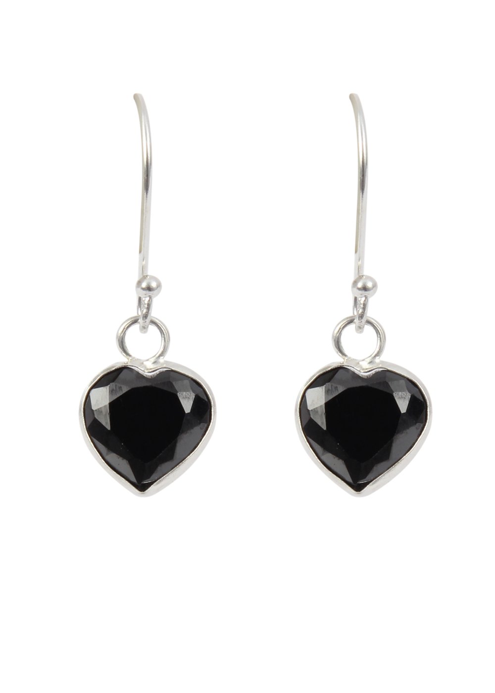 Abhooshan Pure 92.5 Sterling Silver Pair of Love Heart Cubic Zirconia Stone Drop Dangle Hangings Earrings for Women and Girls. Valentine Gifts for Girlfriend Wife Gift for her (Traditional White) (B00SPWVRBQ) Amazon Price History, Amazon Price Tracker