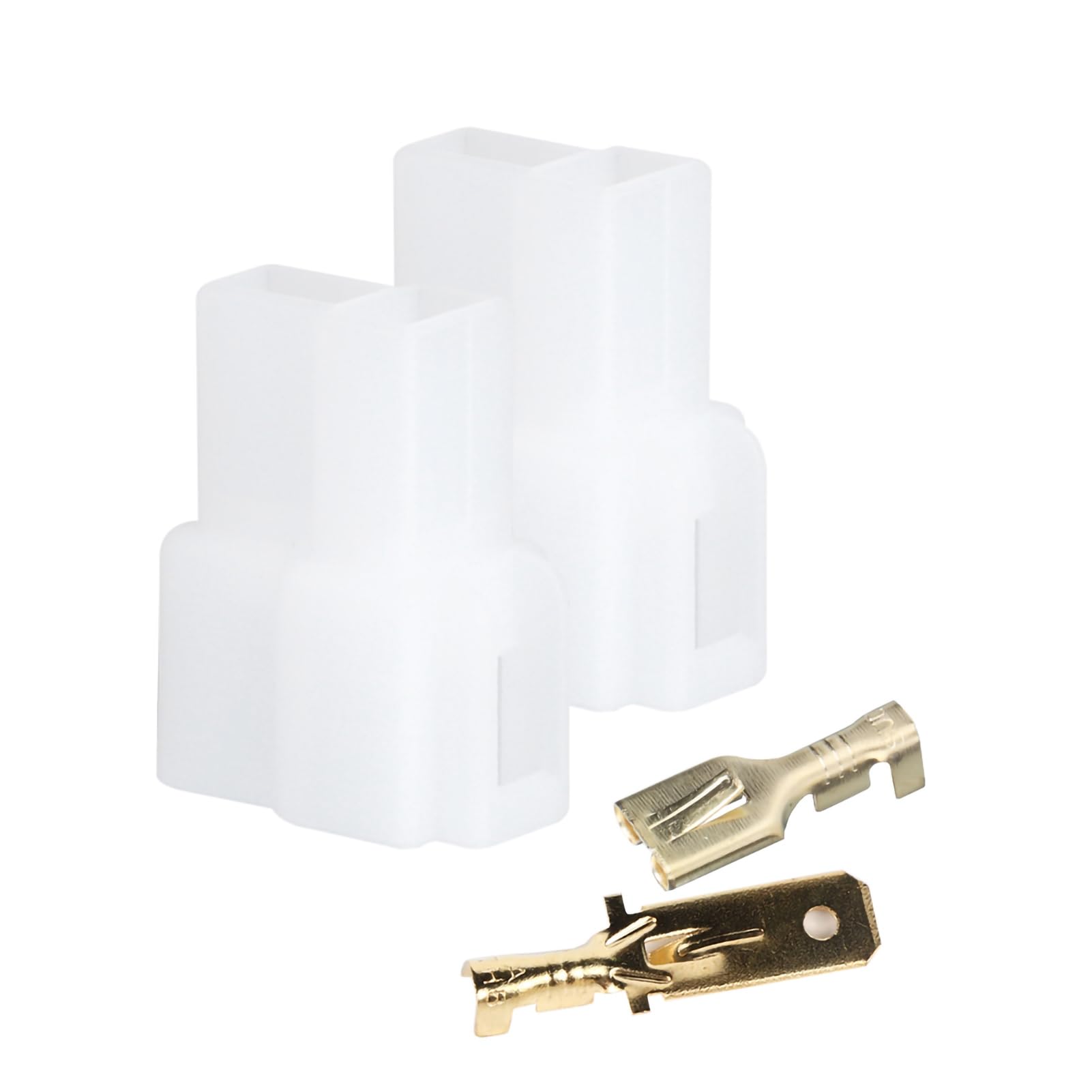 T-Type 2 Pin Way Electrical Automotive Wire Connector Male Female Socket Plug and Pin Header Crimp Wire Terminals Kit Fit for Kenwood