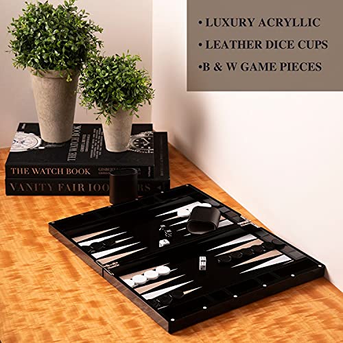 Juego de Mesa Backgammon Bey-Berk Damien Acrílico 14" miniatura 6