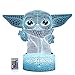 Star Wars 3D Night Light：Baby Yoda LED Lamp with Remote Control and Smart Touch, LED Desk Lamp Yoda Star Wars Lamp for Room Decor Boys Girls Birthday Christmas Festivals Gifts