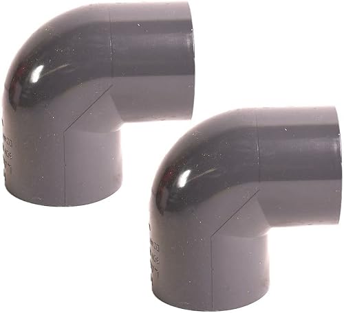 MaxLLTo Reemplazo de 1-14 pulgadas de PVC antideslizante de 90 grados Codo SCH 80 para PrimeX 88603 (paquete de 2)