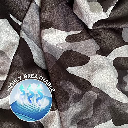 Obacle Balaclava Face Mask Men Women Ski Hunting Cycling (Camo Black Gray) #TOP2