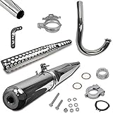 Auspuff-Set für S51 Enduro SET Auspuff Ø 28 mm + Krümmer + Teile + Hitzeschutz Simson S51 Enduro