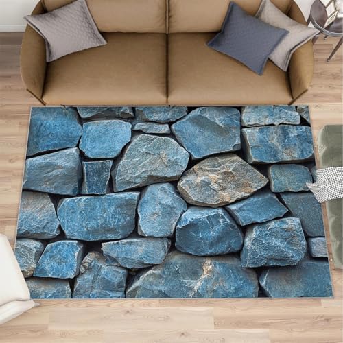 Alfombras de imitación de piedra para habitación de niñas, alfombras rurales para dormitorio, alfombra simple y decoración del hogar, alfombra lavable para mesita de noche, comedor, cocina, alfombra