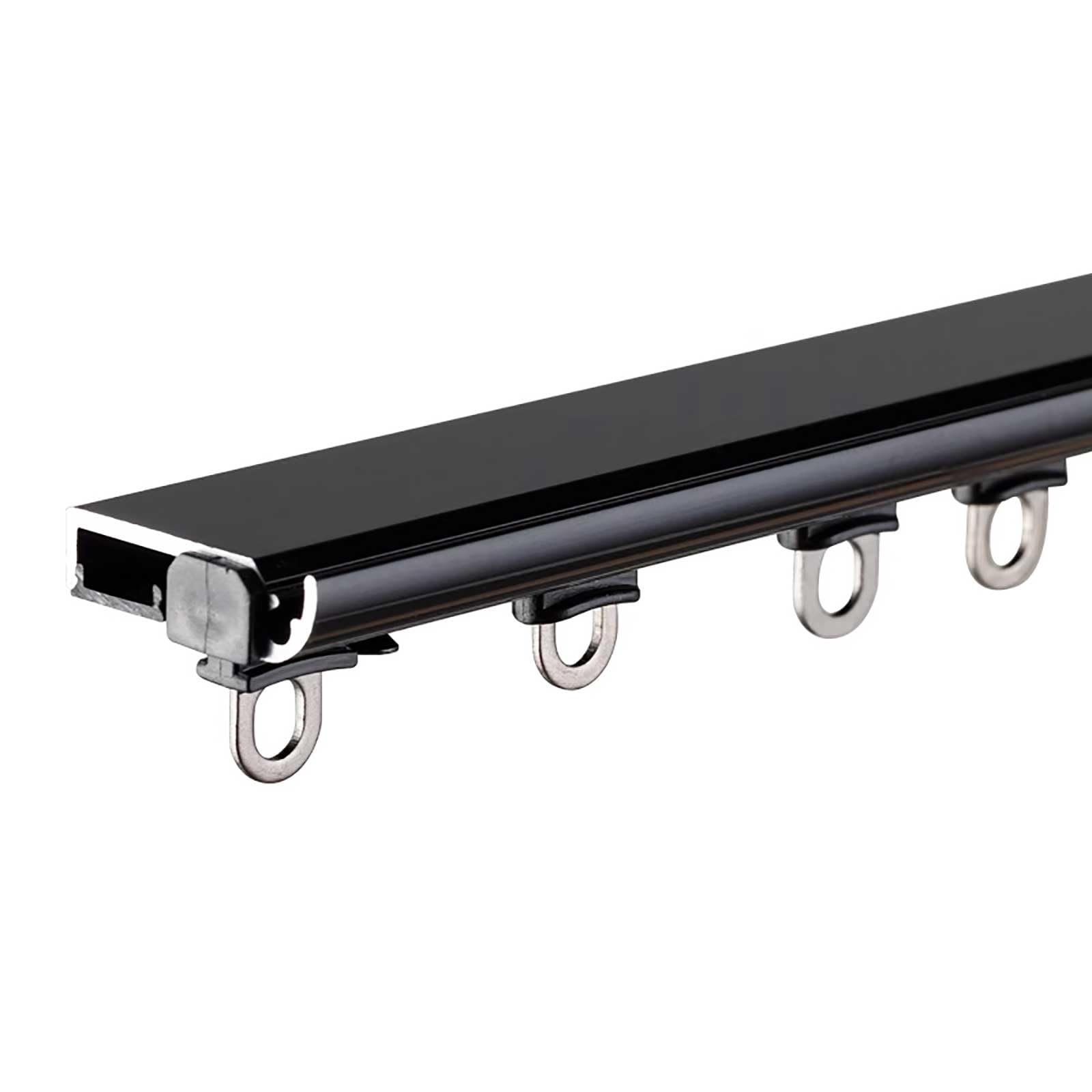 Heavy-Duty Curtain Rails Ceiling Mounted Double Row Track System for Privacy in Open Rooms (White, 4.7m (15.4ft))