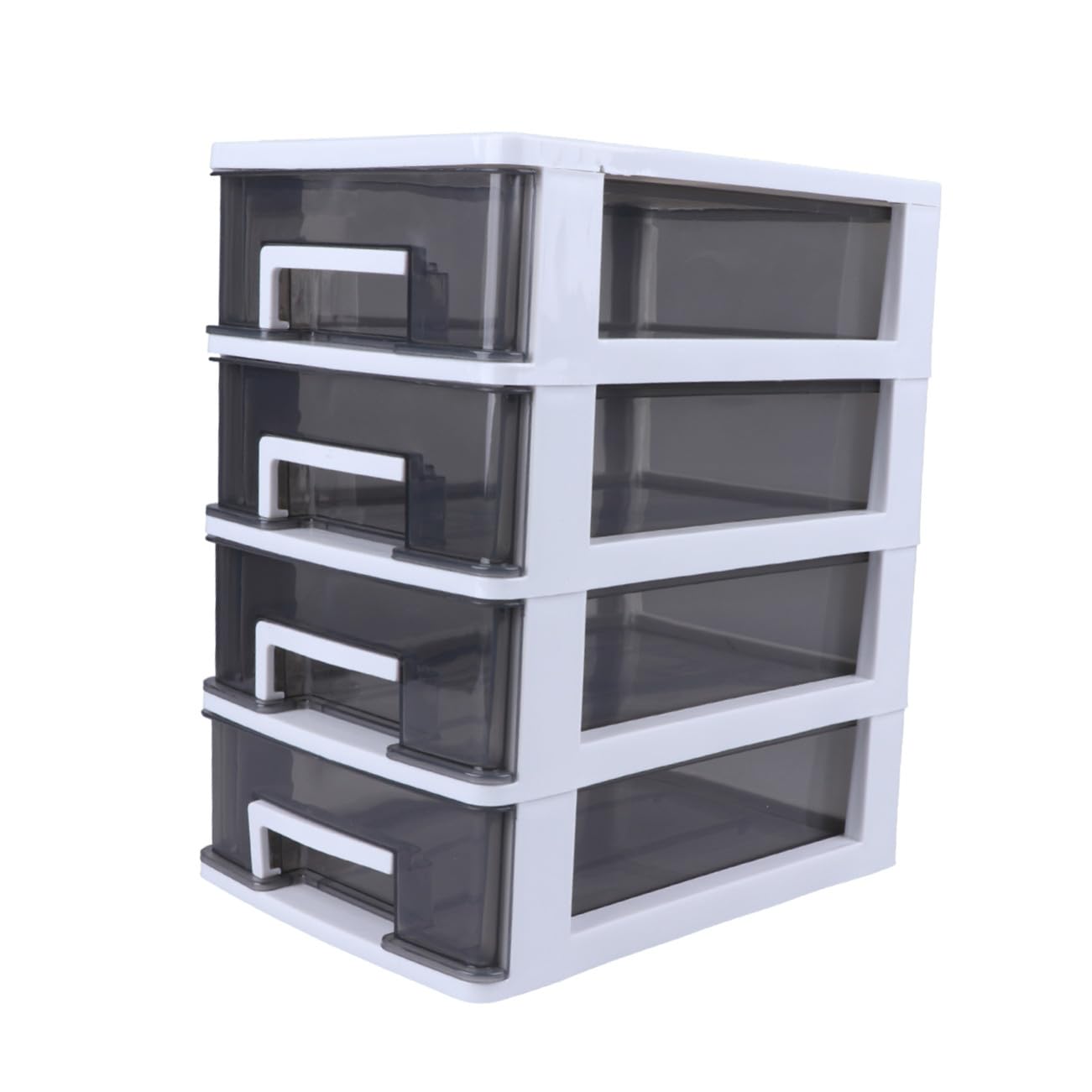 Healeved Organizador de Cajas de Plástico Transparente de 4 Capas Cajones