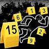 Vicenpal 15 Pcs Evidence Markers Crime Scene Markers Tents Crime Scene Decorations Crime Scene Accessories Mystery Decorations for Adults Detective Game Murder Theme Clue Game Party Decoration