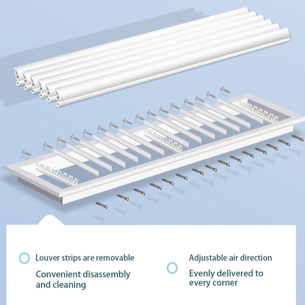 Griglia di ventilazione a parete in ABS | Bianco da 150x150mm a 450x450mm: Armadio Guardaroba Cucina Bagno Ventilazione(250x250mm)