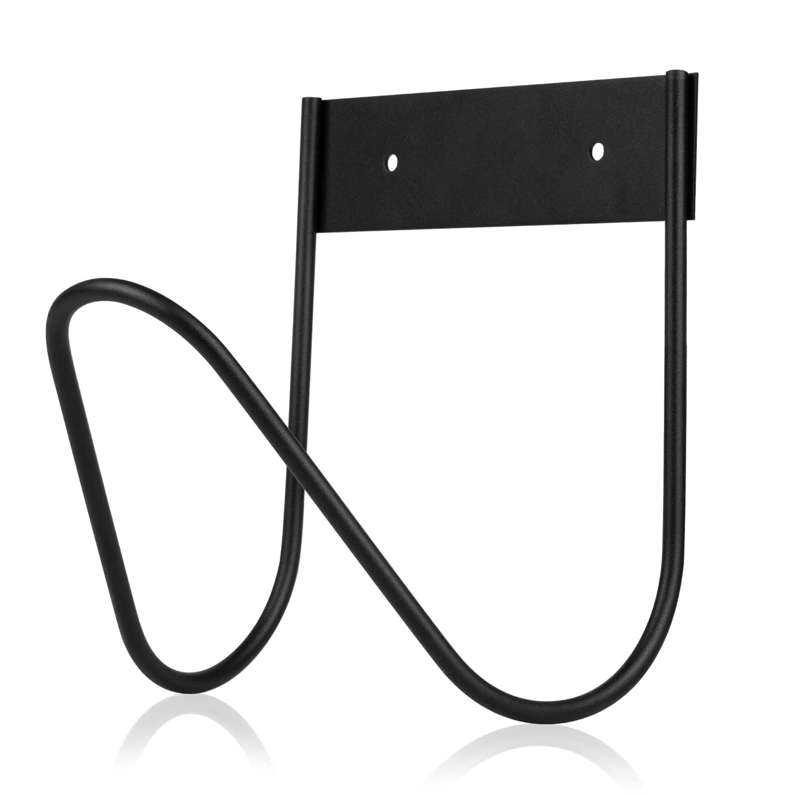 Hose Holder Water Hose Holders for Outside, Stainless Steel Garden Hose Hanger Wall Mount for Garden Hose - Black, Set of 1