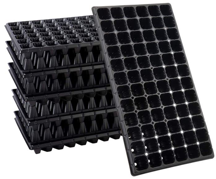 10-Pack Seed Starter Kit，50 Cell Seedling Trays Gardening Germination Plastic Plant Growing Trays Nursery Pots Mini Propagator Plant Grow Kit Plug Tray Starting Trays for Seedling Germination (B0B4HKDYD4) Amazon Price History, Amazon Price Tracker