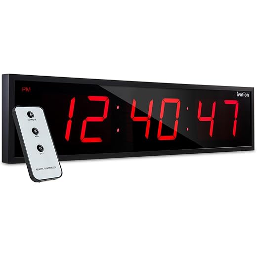 Ivation 36 Inch Digital LED Clock