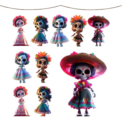 Ghost Doll Anhänger, Dia De Muertos Deko, 10 Weihnachtsschmuck...