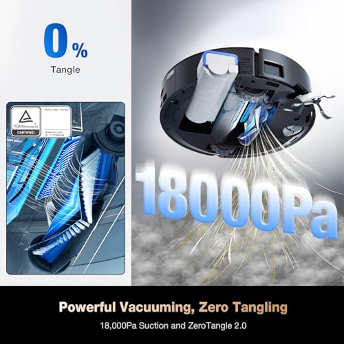 ECOVACS DEEBOT X8 Pro OMNI Robotstofzuiger 18000 Pa, Ozmo rollerborstel, automatische wastechnologie, heet water reiniging 40-75°C - Afbeelding 5