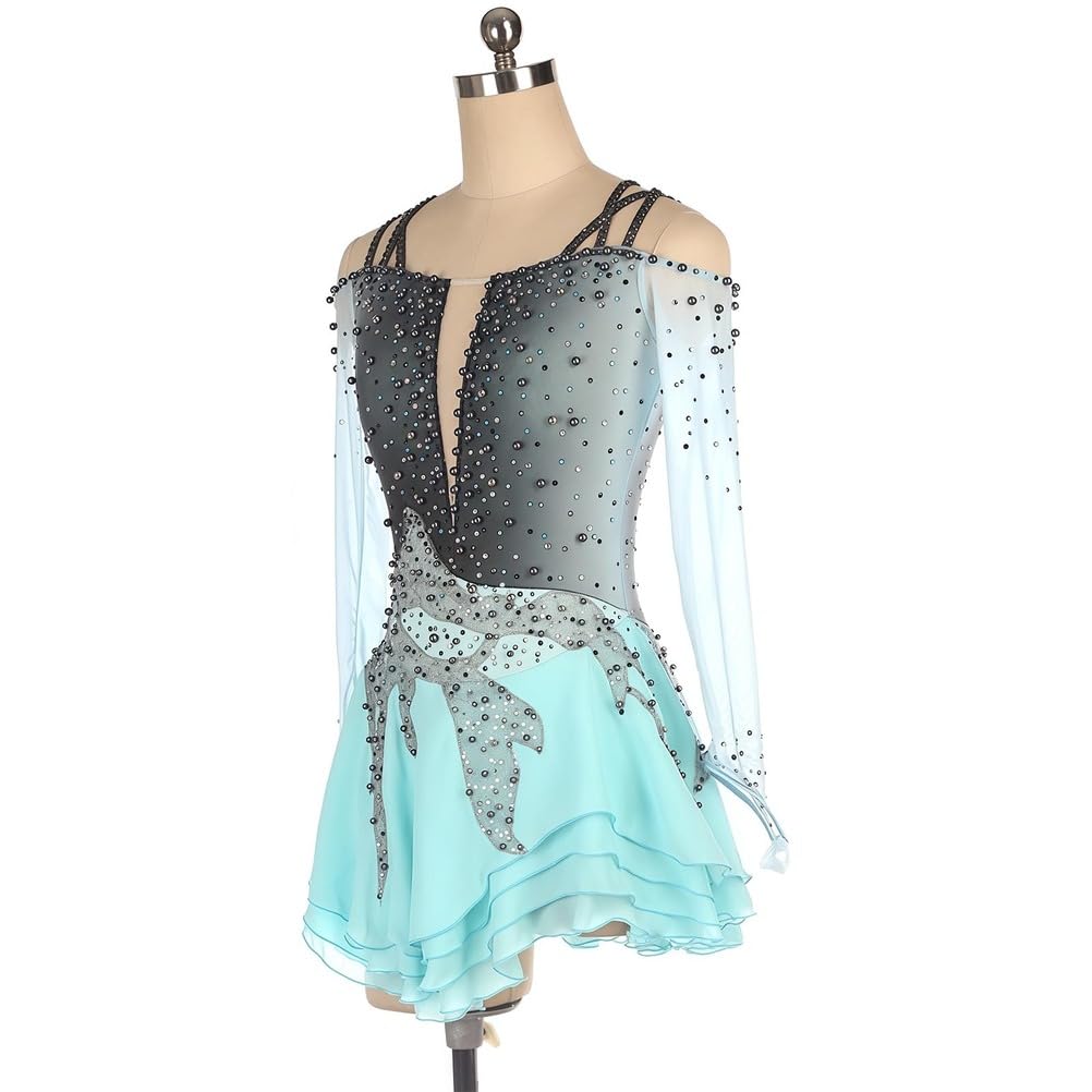 Uniforme De CompeticióN De Patinaje sobre Hielo, Ropa De Patinaje ArtíStico para Adultos, Ropa De Patinaje para NiñAs Y NiñOs, Uniforme De CompeticióN