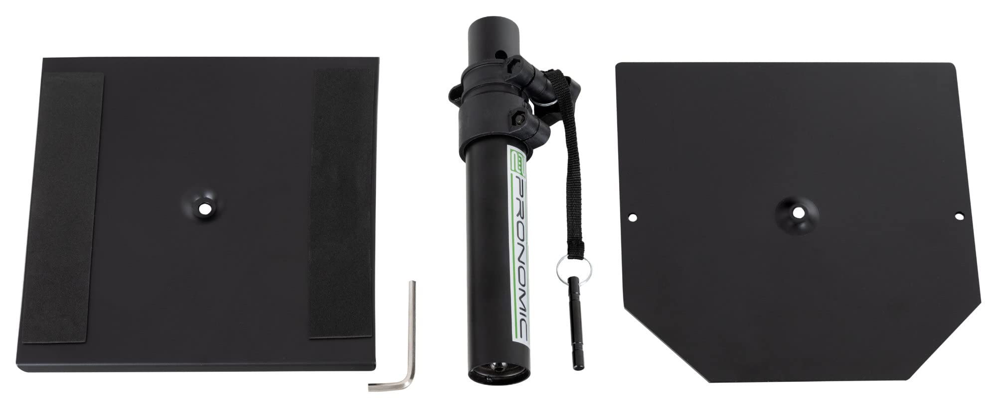 Pronomic SLS-36P BK Tischstative Paar für Studio Monitore - Stabiles Boxenstativ - Verstellbar 25,5-41 cm - Schwarz
