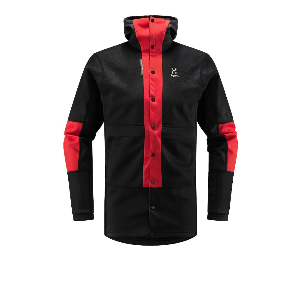 HAGLOFS 605256_4UF L.I.M ZT SYNC 1 MID HOOD MEN Jacket Men's TRUE BLACK/ZENITH RED Size M