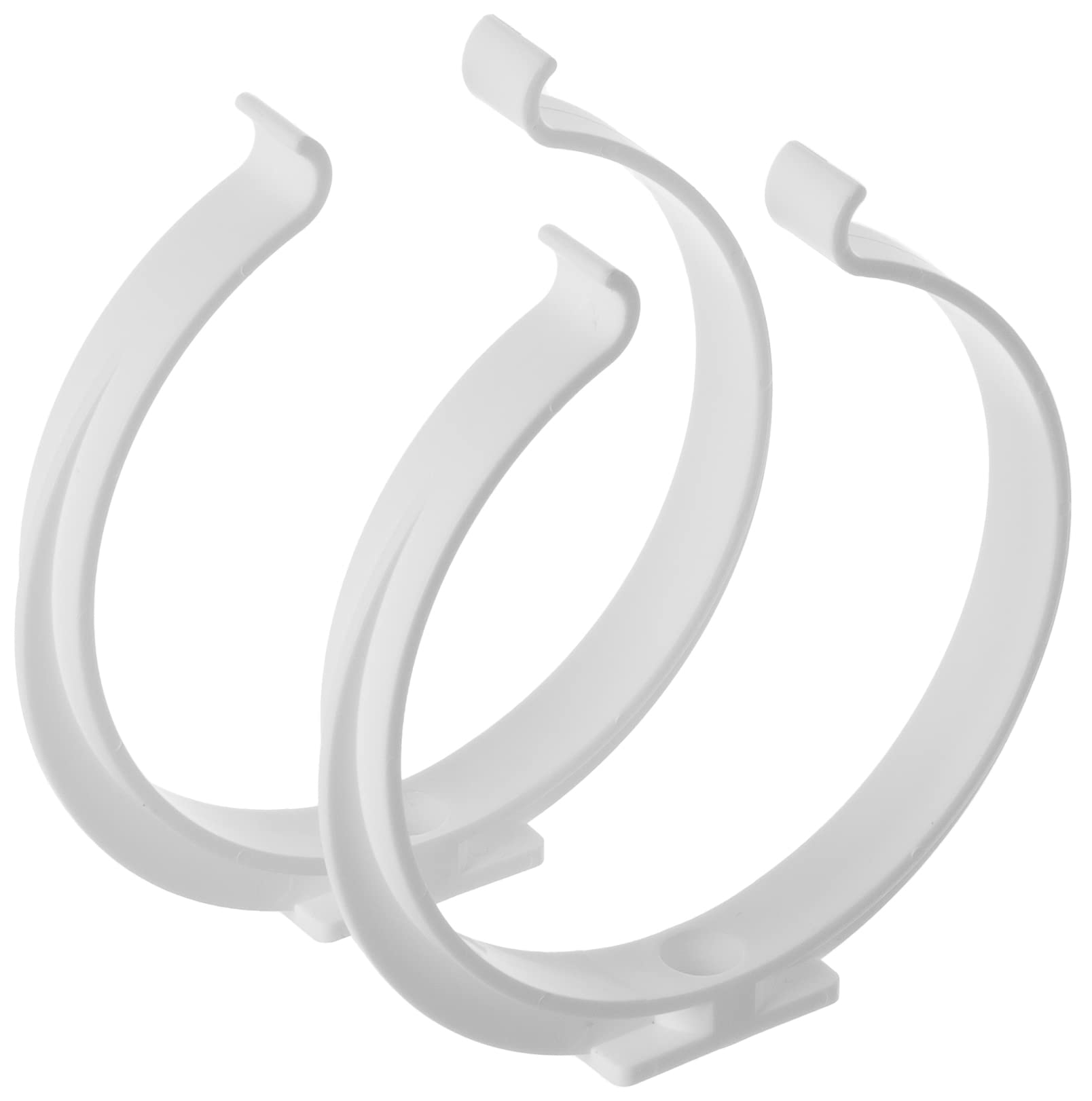 Lirast White Ø 100Mm / 4 Inch Pipe Clamp - Ducting Clip - Support Bracket For Plastic Duct/Pack Of 2,