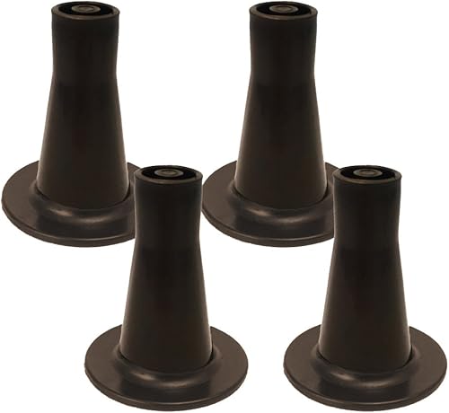 Home Paradise Repuesto de patas de marco de cama Patas altas y resistentes en forma de cono Protege tu suelo cambiando tus ruedas de cama con