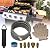 10 Feet High Pressure Braided Propane Hose Extension with Conversion Coupling 3/8" Flare to 1/2" Female NPT, 1/4" Male NPT, 1/8" NPT Male, 3/8" Male NPT, 3/8" Male Flare for BBQ Grill, Heater,Fire Pit