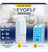 Amazon.com : VEYOFLY Fruit Fly Trap Indoor (1 Device + 3 Refills