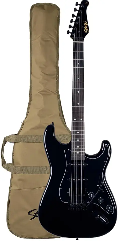 Guitarra Seizi Fun Vintage Budokan Hss Rm All Black