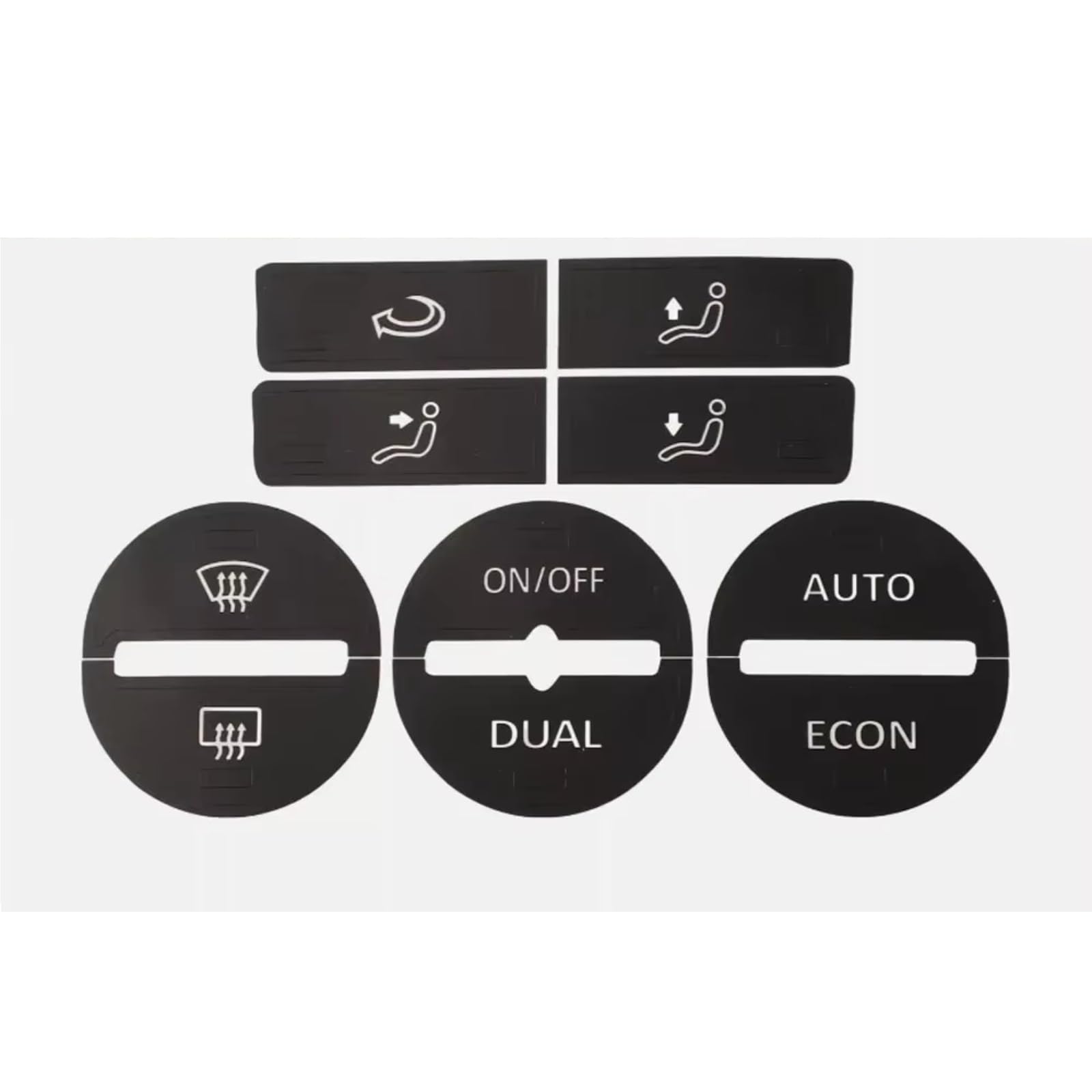 Auto Interior Trim Compatible with VW for Golf for MK5 for Passat 2004-2008 Car Center Console AC Climate Control Button Worn Repair Kit Decals Stickers