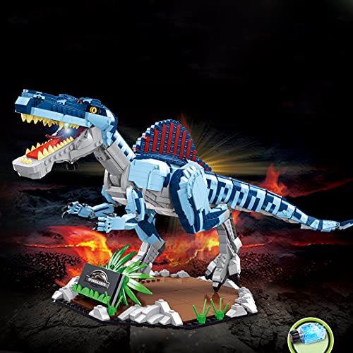BANDRA Dinosaurier Bausteine Kit mit Beleuchtung Dinosaurier Spielzeug kompatibel mit Lego - 2086+St – Bild 3