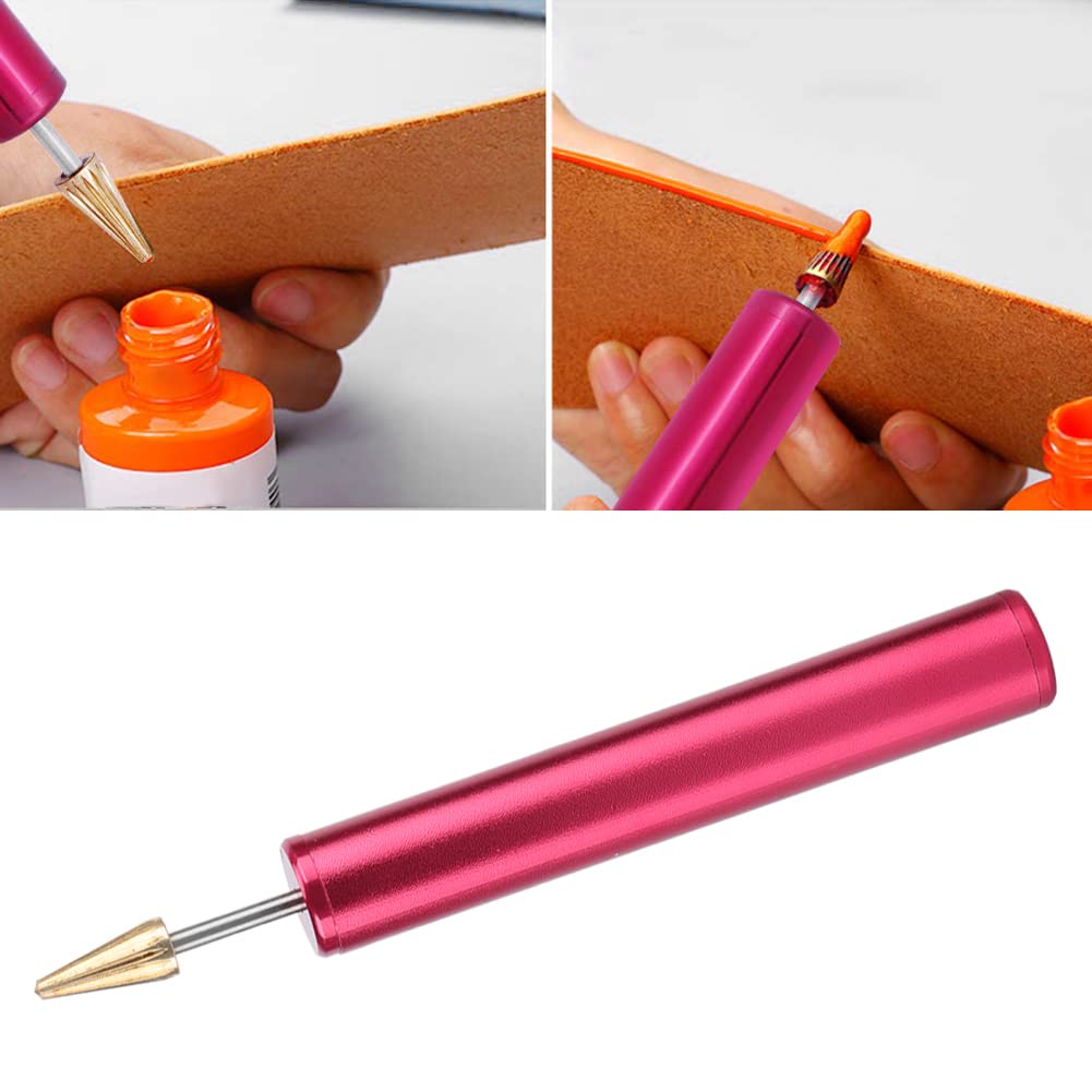 Stylo de peinture à l'huile d'artisanat en cuir, Leathercraft Top Edge Dye Huile Stylo Applicateur Ceinture Finisseur Outil de finition de peinture Accessoires (café Stylo de peinture à l'huile d'artisanat en cuir, Leathercraft Top Edge Dye Huile Stylo Applicateur Ceinture Finisseur Outil de finition de peinture Accessoires (café