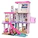 Barbie GRG93 - Traumvilla, dreistöckiges Puppenhaus (114 cm) mit Pool, Rutsche, Aufzug, Lichtern und Geräuschen, Spielzeug ab 3 Jahren