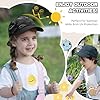 Voqeen Toddler Baseball Cap Summer Sun Hat for Boys Girls Adjustable Dinosaur Caps Baby Brethable Cotton Sunhat for Kids Black #1