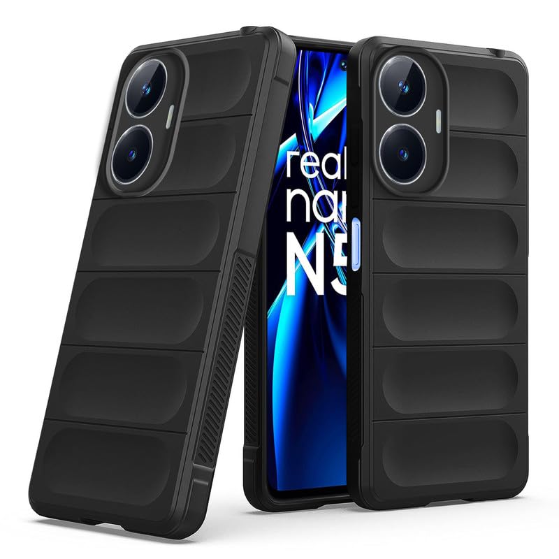 Mr. Case Liquid Silicone Case for Realme Narzo N55 | Comfort Grip Soft Touch Matte TPU | - Black (B0CN93G5SB) Amazon Price History, Amazon Price Tracker