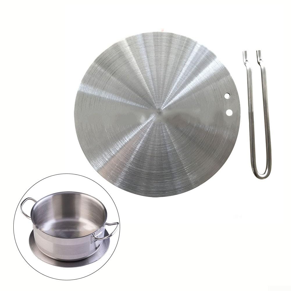Piastra per diffusore di calore Piastra a induzione in acciaio inox Adattatore per diffusore a induzione elettrica Piastra convertitore a induzione (E)