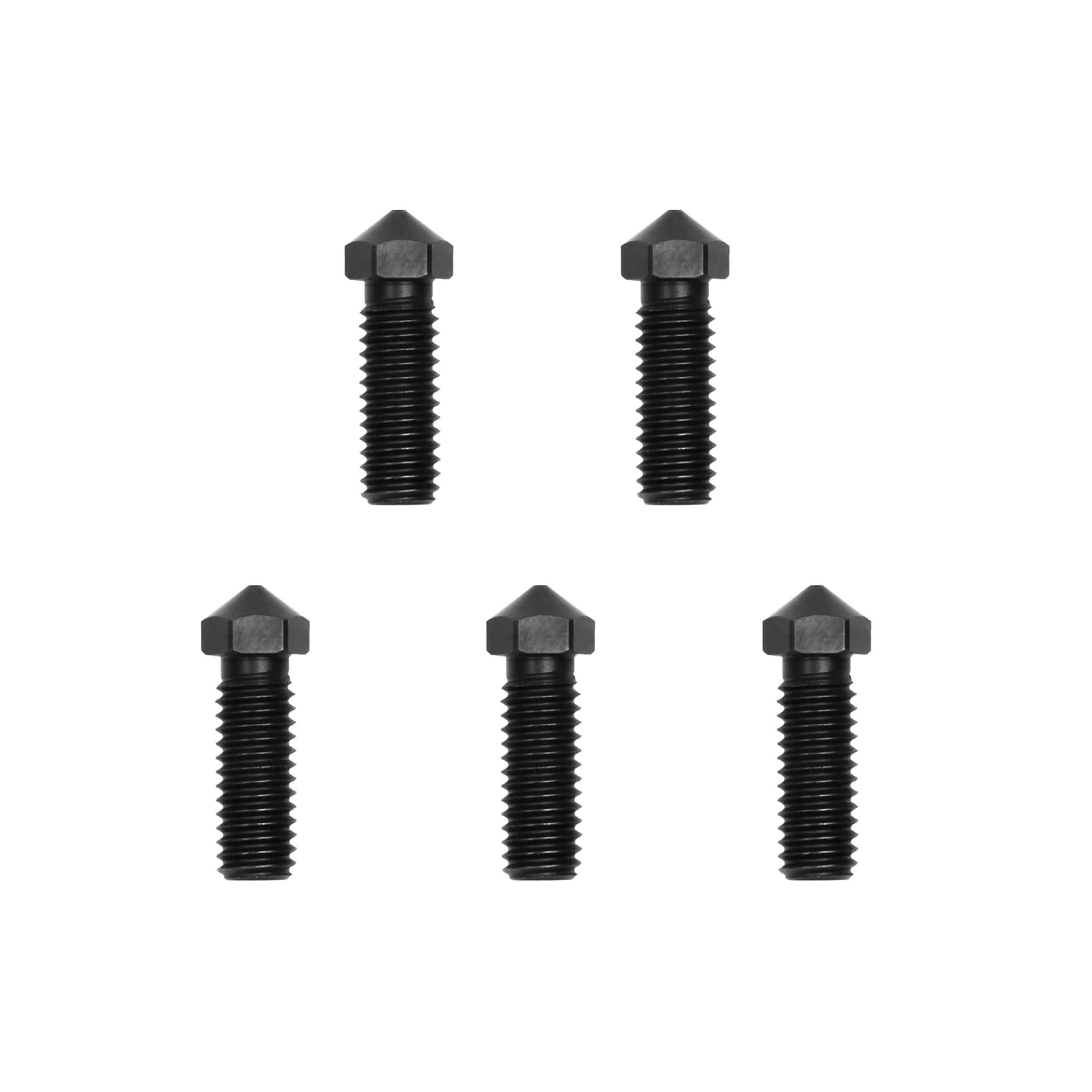 Compatibile con artiglieria, ugello in acciaio da 0,4 mm | Ugello in acciaio nero, apertura da 0,4 mm, resistente all'usura, estrusione liscia