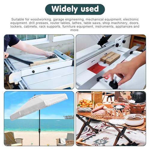 Moendergo 12 Größen 195 Stück Rändelschraube Set, M6 M5 M4 Rändelschrauben mit Griff, Carbon Gewinde Rundkopf Rändelschraube für Arten von Ständer und Maschinen