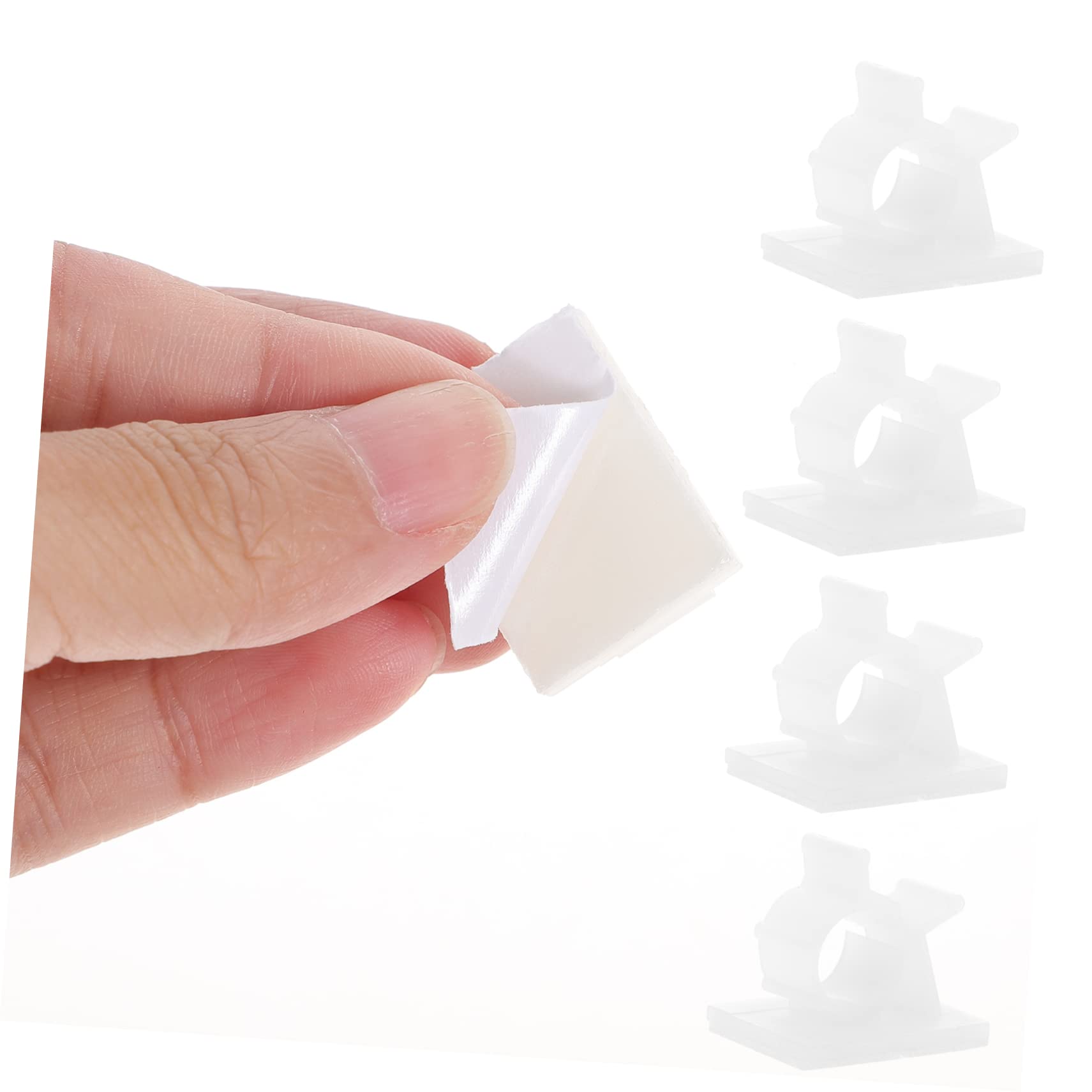 SHINEOFI 2 Sätze Kabelclips Selbstklebend Kabelorganizer Für Schreibtisch Kabelmanagement Werkzeuge Schwarz Für Sichere Kabelverlegung Und Aufbewahrung 100 Stück * 2