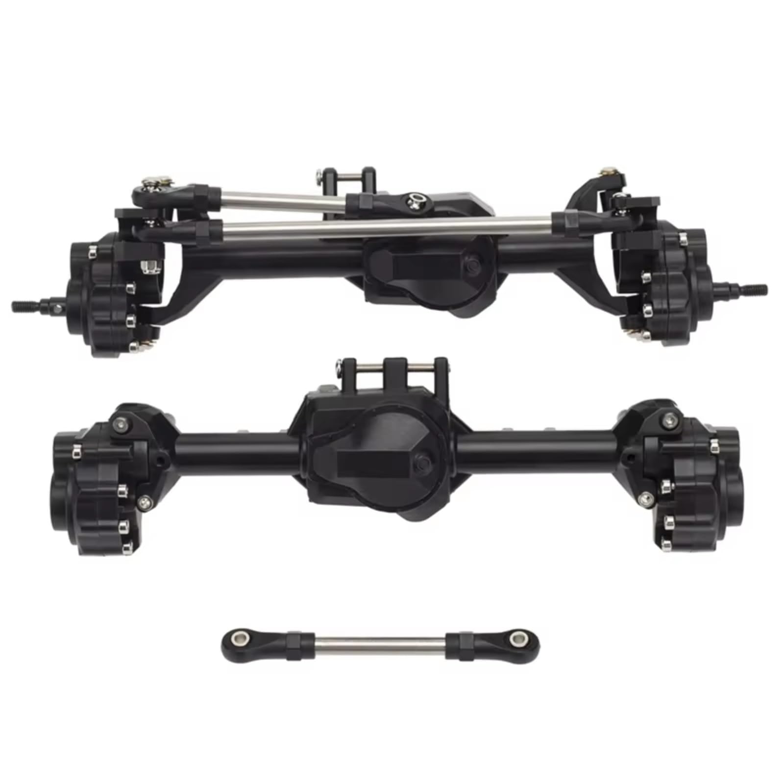 Compatibile Con Traxxas Per TRX-4 1/10 RC Crawler Cars Parti Di Aggiornamento Set Alloggiamenti Per Assali A Portale Anteriori E Posteriori Integrati In Metallo Accessori