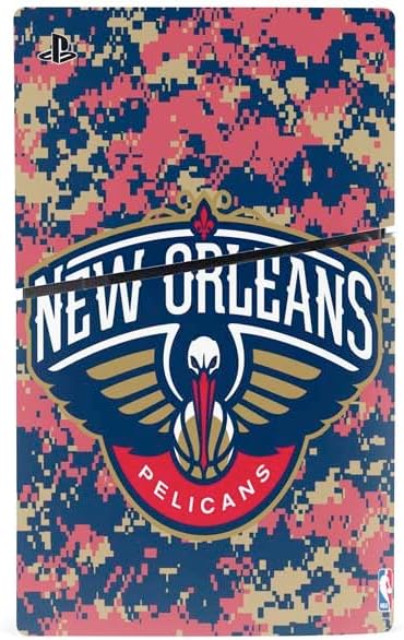 Skinit Decal Gaming Skin Compatible with PS5 Slim Digital Edition Bundle - Officially Licensed NBA New Orleans Pelicans Digi Camo Design