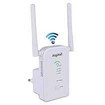 2025 Ripetitore WiFi Potente per Casa, Extender Amplificatore Segnale WiFi 300Mbps 2.4GHz con Porta WAN, LAN, WPS Facile da Configurare, Compatibile con Modem Fibra e ADSL