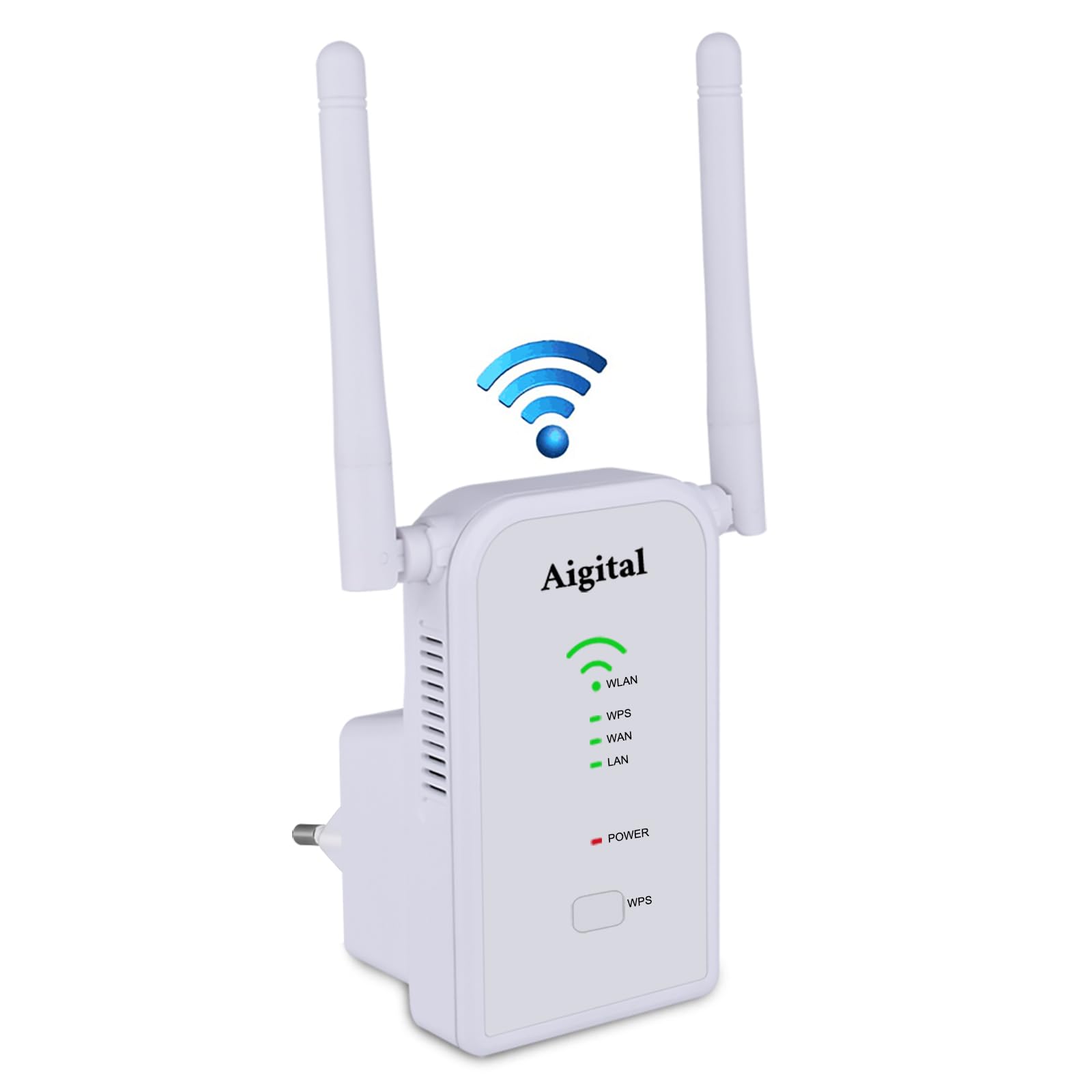 2025 Ripetitore WiFi Potente per Casa, Extender Amplificatore Segnale WiFi 300Mbps 2.4GHz con Porta WAN/LAN, WPS Facile da Configurare, Compatibile con Modem Fibra e ADSL