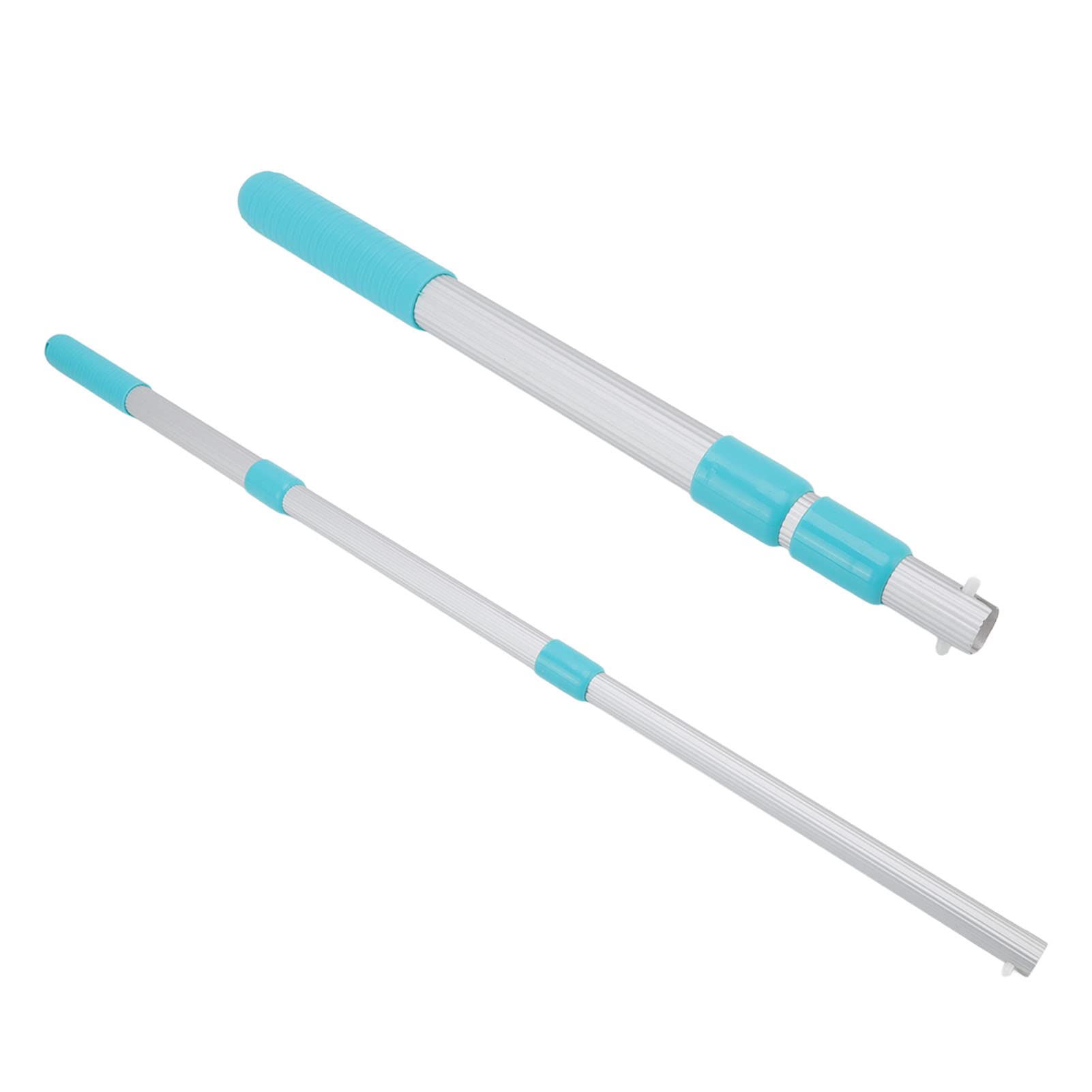 Luqeeg Perche de Piscine Télescopique, Perche Extensible en Aluminium à 3 Sections, Perche de Nettoyage de Piscine à Extension Réglable pour Filet D'écumoire, Brosse de Piscine, Tête D'aspiration
